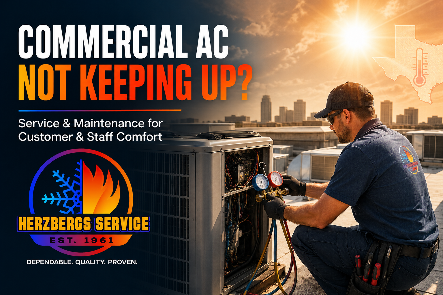Commercial AC Service by Herzbergs Service